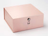 Rose Gold XL Deep Gift Box Featuring Pyrite Facet Decorative Closure