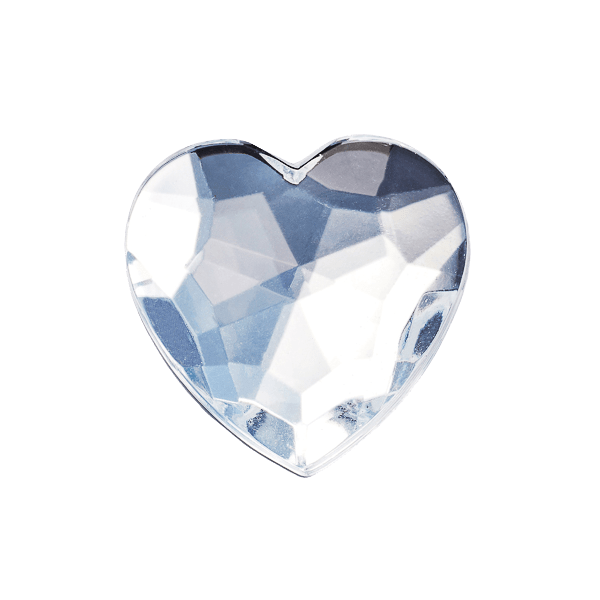 Diamond Heart Gemstone Gift Box Closure 