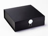 Black Gift Box with Mirror Disc Decorative Closure
