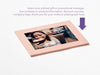 Rose Gold Photo Frame Assembled with Example of Your Own Photograph