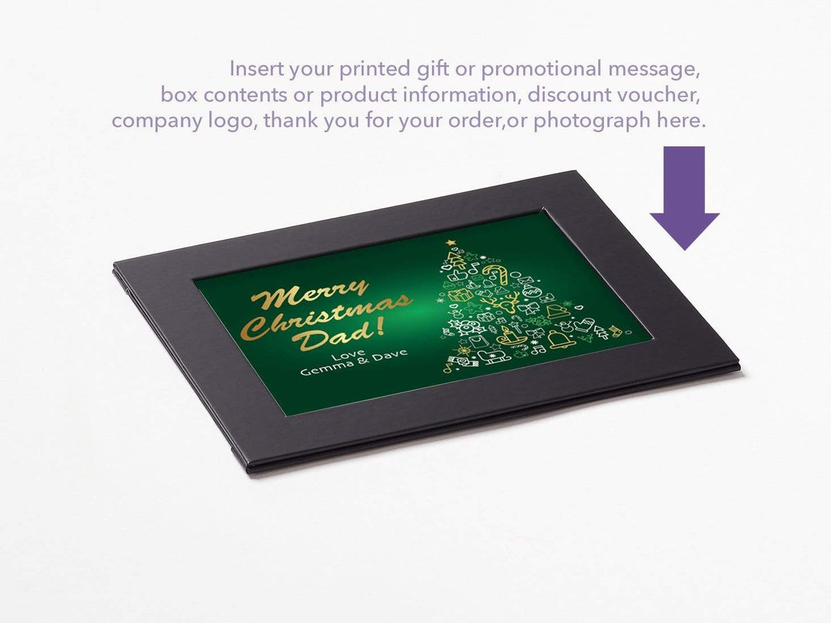 Black Photo  Frame With Your Custom Printed Insert or Photograph