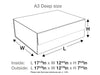 White A3 Deep Gift Box Assembled Size in Inches