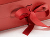 Red A4 Deep Gift Box Sample Ribbon Detail