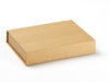 A4 Shallow Natural Kraft Folding Magnetic Gift Box Sample Assembled