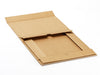 Natural Kraft A4 Folding Gift Box Open Flat from Foldabox