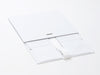 White A5 Deep Gift Box with Changeable Ribbon Supplied Flat