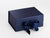 Navy Blue A5 Deep Folding Gift Box with Changeable Ribbon