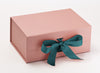 Example of Jade Ribbon Featured on Rose Gold A5 Deep Gift Box