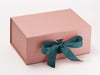 Rose Gold Folding Gift Box Featured with Jade Ribbon