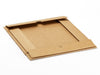Natural Kraft A5 Shallow Luxury Gift Box Folded Flat as Supplied