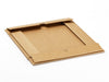 A5 Shallow Natural Kraft Gift Box Folded Flat as Supplied