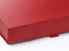 Red A5 Shallow Gift Box Ribbon Tab Detail from Foldabox USA