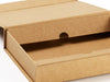Natural Kraft A6 Shallow Gift Box Inner Flap Construction