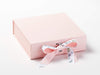 Example of Animal Parade Double Ribbon Bow Featured on Pale Pink Medium Gift Box