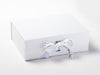 White A4 Deep Gift Box Featured with Animal Parade Double Ribbon Bow