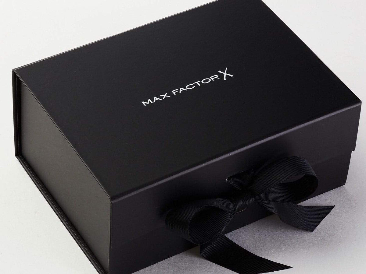 Black Large Gift Boxes with changeable ribbon