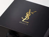 Black XL Deep Gift Box Featuring Custom Gold Foil Logo