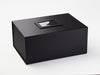 Black A3 Deep No Ribbon Gift Box Featured with Black Photo Frame