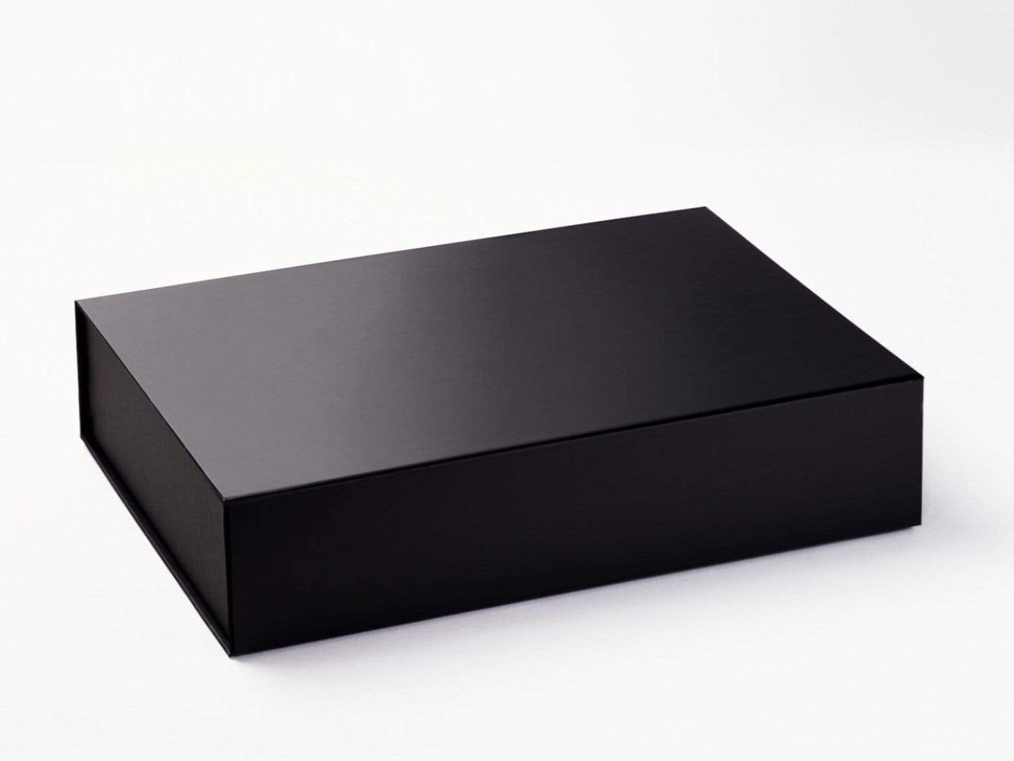 Black A3 Shallow Gift Box No Ribbon