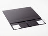 Black A3 Shallow Gift Box Supplied Flat with Ribbon