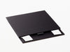 Black A6 Shallow Gift Box Supplied Flat with Ribbon Tab