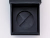 Black Small Cube Gift Box Insert Assembled Inside Gift Box Top View