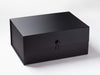 Black A3 Deep Gift Box with Black Diamond Gemstone Closure