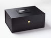 Black A3 Deep Gift Box Featured with Citrine Gemstone Closure