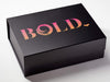 Black Gift Box with Custom CMYK Digital Print
