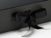 Black A4 Deep Gift Box Sample Ribbon Detail