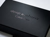 Foldabox Black Foil Calvin Klein Logo to Lid of Black Folding Gift Box