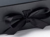 Black A5 Deep Gift Box Sample Ribbon Detail