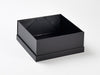 Black Medium Gift Box Assembled Base with Lid Underneath