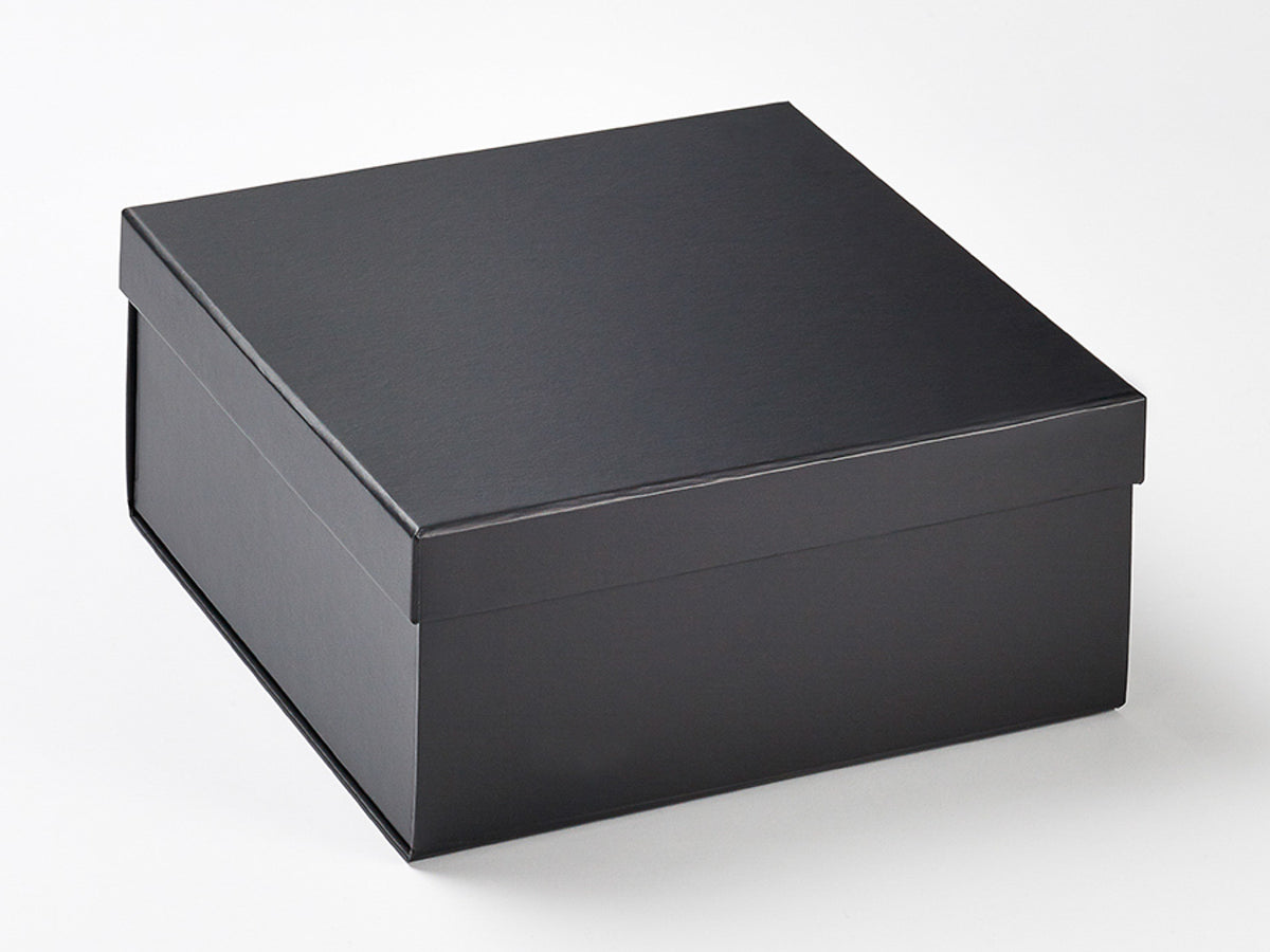 Black Medium Lift Off Lid Gift Box With Lid Assembled