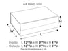 Bronze A4 Deep Gift Box Assembled Size in Inches