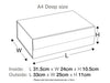 Bronze A4 Deep Gift Box Assembled Size in Centimeters