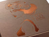 Broze Gift Box Featuring Copper Foil Custom Logo