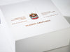 XL Deep White Folding Gift Box with Custom CMYK Printing from Foldabox USA