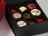 Black Small Folding Gift Box Ideal for Chocolate Packaging