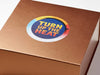 Copper Gift Box with Custom CMYK Digital Printed Design