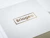 Custom Printed Copper Foil Logo onto Folding Gift Box