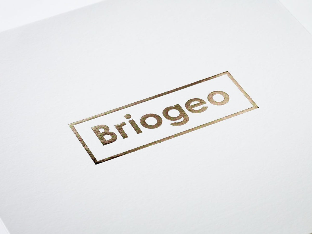 Copper Foil Custom printed logo to lid of white folding gift box