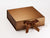 Copper Large Luxury Folding Gift Box with changeable ribbon