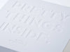 White XL Deep Gift Box with Custom Debossed Design
