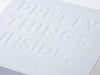 White XL Deep Gift Box with Custom Debossed Design