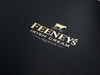 Black Luxury Folding Gift Box with Gold Foil Custom Printed Logo
