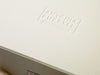 Ivory Gift Box with custom debosed logo to lid