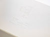 Ivory Folding Gift Box with Custom Debossed Logo to Lid