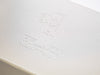 Ivory Gift Box with Custom Debossed Logo to Lid