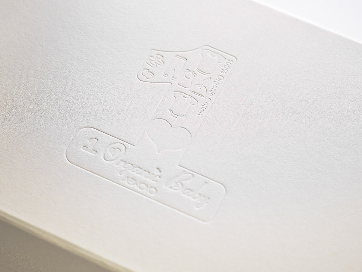 Ivory Gift Box with Custom Debossed Logo to Lid